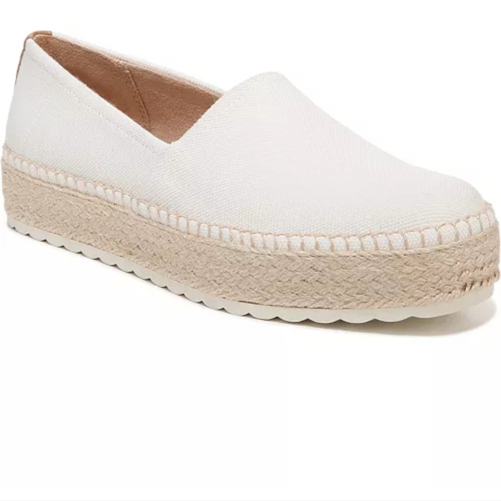 Canvas Espadrille Platform Slip-On